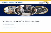 CSAB USER’S MANUAL - SunCom · 12/06/2020  · 1. Once the Permissions page loads, find the user you wish to set permissions for using the search user function in the Users pane