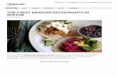 Best Mexican Food in Boston · THE 9 BEST MEXICAN RESTAURANTS IN BOSTON CHRISTINA NG/THRILLIST Even the Hub's disastrously designed streets deserve to reap the beneﬁts of Mexican