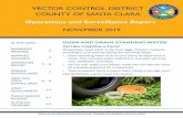VECTOR CONTROL DISTRICT COUNTY OF SANTA CLARA · • Consultations for bed bug abatement. • Advice, and/or control measures for mosquitoes, rodents, wildlife, and miscellaneous