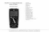 9/11200 5 in1 Digital Multimeter 2.Safety Instructions ... · Polarity: Automatic, ( ) negative polarity indication. Over-range: "OL" mark indication. Low battery indication: The