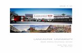 LANCASTER UNIVERSITY€¦ · Lancaster University study abroad team has designed a series of orientation activities that engage us into the Lancaster family. On the first night, we
