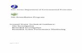 Site Remediation Program Ground Water Technical Guidance: Site … · 2020-06-25 · Ground Water Technical Guidance Intended Use of Guidance Document This guidance is designed to