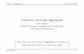 Preference and Graph Aggregation - UvA · 2016-03-07 · Theory of Aggregation 1 LIP6, March 2016 Preference and Graph Aggregation Ulle Endriss Institute for Logic, Language and Computation