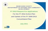 PPT RFA FY 2012 TA Workshops 201107191600€¦ · FY 2012 REQUEST FOR APPLICATION Welcome and Opening Remarks Rick Glasgow, ManagerRick Glasgow, Manager COMMUNITY PLANNING AND OUTREACH