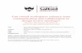 Can virtual workspaces enhance team communication and ...usir.salford.ac.uk/28466/1/Journal_paper... · communication channels necessary for supporting team collaboration with the
