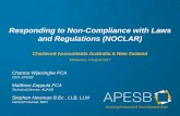 Responding to Non-Compliance with Laws and Regulations …apesb.org.au/uploads/home/04082017140414_APESB... · 2017-08-04 · Responding to Non-Compliance with Laws and Regulations