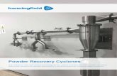 Powder Recovery Cyclones - Hanningfield€¦ · Dust Collection from Capsule Filling Machine The cyclone can alternatively be connected to the extraction line of a capsule filling