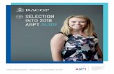 S ELECTioN o t in2018 AGPT GUIDE - RACGP...General practice offers the unique and exciting opportunity to be your own boss by owning a general practice, which can offer career diversity,