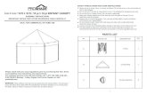 3 m x 3 m / 10 ft x 10 ft / 10 pi x 10 pi INSTANT CANOPY€¦ · 3 m x 3 m / 10 ft x 10 ft / 10 pi x 10 pi INSTANT CANOPY ASSEMBLY INSTRUCTIONS IMPORTANT, RETAIN FOR FUTURE REFERENCE: