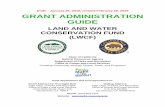 Draft January 25, 2019, revised February 28, 2019 …...2019/01/25  · Draft – January 25, 2019, revised February 28, 2019 GRANT ADMINISTRATION GUIDE LAND AND WATER CONSERVATION