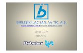 BİRLEŞİK İLAÇ SAN. Ve TİC. A.Ş. · absorbing the sweat in curved areas of your body (like underarm, underneath the chest, the toes). • It dries the dampness of your baby's