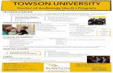 Doctor of Audiology (Au.D.) Program€¦ · Small class sizes (10-14 students) TOWSON UNIVERSITY Doctor of Audiology (Au.D.) Program 1st Au.D. program in Maryland 11th program in
