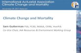 Climate Change and Mortality...International Actuarial Association Climate Change and Mortality November 29, 2017 Webcast Climate Change and Mortality Sam Gutterman FSA, FCAS, MAAA,