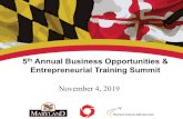 Entrepreneurial Training Summit...Baltimore region. • 73 aircraft gates and 16 airlines • Southwest is the largest carrier • Over 90 domestic and international destinations •