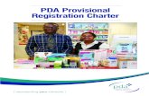 PDA Provisional Registration Charter · Provisional Registration is a new role in pharmacy created by the GPhC in response to their decision to postpone the pre-reg assessment examinations