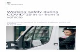 Working safely during coronavirus (COVID-19) in or from a vehicle · 2020-07-13 · 1. Thinking about risk Objective: That all employers carry out a COVID-19 risk assessment. COVID-19