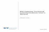 EDI Gateway Technical Communications User’s Manual...Gateway Technical Communications User’s Manual. If you have any questions or concerns with this manual, please contact . ...