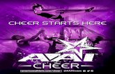 CHEER STARTS HERE · 2019-12-17 · • V0, V2 and V4 (placed on the ends of V2 mats) • See color charts at the side to select color options • Rainbow mats come in repeating panels