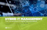 HYBRID IT MANAGEMENT - Digital Transformation and ... · The Cornerstone of Digital Transformation HYBRID IT MANAGEMENT US46159320TM. IDC InfoBrief | Hybrid IT Management: The Cornerstone