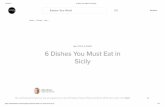 6 Dishes You Must Eat in Sicily - Antica Dolceria Bonajuto · Sicilian cuisine is richly inﬂuenced by mainland Italy, Greece, northern Africa and Arabic lands. Dishes feature island-grown