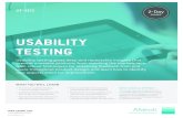 USABILITY TESTING - Akendi UK · > Reasons to conduct usability testing > Types of usability testing > Pros and cons of expert vs. user-based usability evaluation > Fitting usability