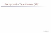 Background – Type Classes (1B)€¦ · 23/6/2018  · Background (1B) Type Classes 5 Young Won Lim 6/23/18 Typeclasses and Type typeclasses are like interfaces defines some behavior