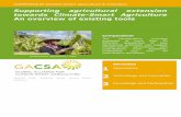 Supporting agricultural extension towards Climate-Smart ... · largely an ongoing, challenging process. Barriers at different levels must be overcome in all countries and solutions