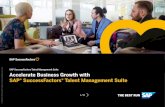 SAP SuccessFactors Talent Management Suite Accelerate ...€¦ · SAP SuccessFactors Talent Management Suite provides a unified portfolio of talent management solutions that cover