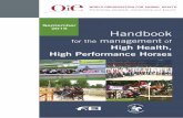 September 2015 Handbook€¦ · reasons, including health status- to engage in international equestrian sport and racing, and to host equestrian events. To enhance growth and provide