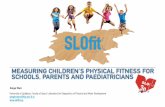 Presentation COSI Slovenia - European Commission · Performance of boys and girls from Slovenia in PISA tests. In the meantime, what was going on with physical fitness? 51.5 51.7