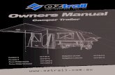 Owners Manual railer · 4 Product Code: CCT-06-E CCT-07-E CCT-ORQ-E CCT-ORV-E CCT-RLL-E CCT-RLZ-E Thank you for purchasing a quality OZtrail Camper Trailer Tent. Please keep this