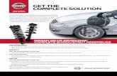 GET THE COMPLETE SOLUTIONpartsadvantage.nissanusa.com/wp-content/uploads/2017/12...Vehicles with poorly performing shocks and struts can create unusual wear patterns on tires, especially
