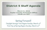 District 5 Staff Agenda - University of Kentuckydistricts.ca.uky.edu/files/district_5_march_2016_staff_agenda.pdf · District 5 Staff Agenda March 9, 2016 Taylor County Extension