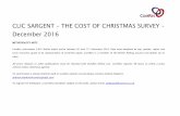 CLIC SARGENT THE COST OF CHRISTMAS SURVEY December 2016 · 12/19/2016  · CLIC SARGENT – THE COST OF CHRISTMAS SURVEY – December 2016 METHODOLOGY NOTE ComRes interviewed 2,001