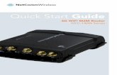 Quick Start Guide - Home | NetComm Wireless Support · NTC-140 Series - 4 Wii MM outer Quick start guide This quick start guide is designed to get you up and running quickly with