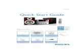 Quick Start Guide - Philips · Quick Start Guide Remote Control Pull out the plastic pro-tective sheet before use. Quick Start Guide User Manual Power cord Control cable MMCM772_QSG_Eng.indd