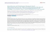 Synthesis of Niobium Doped ZnO Nanoparticles by ... · 6/19/2014  · ZnO/Nb 2O 5 solid asdirect semiconductor and it is possible to calculate the band gap of ZnO/Nb 2O 5 by con-structing