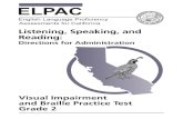 Listening, Speaking, and Reading: Directions for ......Speaking: Test Administration Directions 24. Special Directions for Speaking24. Prompting and Scoring Guidelines for the Speaking