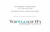 SCHEDULE OF APPLICATIONSdemocracy.tamworth.gov.uk/documents/s21947/Schedule of... · 2018-02-12 · SCHEDULE OF APPLICATIONS 20th February 2018 A Reports for Consideration 2 B Variations