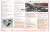 May is Labor History Month!newyorklaborhistory.org/.../04/May-is-Labor-History... · 5/4/2014  · story up to date with contemporary issues such as the debate over Stop & Frisk.