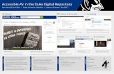 Accessible AV in the Duke Digital Repository · Shortcode support for embeds in any Sites@Duke Wordpress site Embedded view is responsive; includes some metadata, permalink : Rights