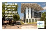 Getting to Zero Net Energy Buildings - Golden Gate ASHRAE · 2016-10-19 · Zero Net Energy Buildings Practices, Policies and People Cathy Higgins Research Director ... positive change