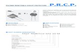POLYMER RESETTABLE CIRCUIT PROTECTORS...P.R.C.P. POLYMER RESETTABLE CIRCUIT PROTECTORS ELECTRICAL CHARACTERISTICS PRCP-ASML/X series (1005mm /0402 mils)Model V max (V) I max (A) Ihold