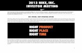 ERIC SPRUNK, CHIEF OPERATING OFFICERs1.q4cdn.com/806093406/files/doc_events/NIKE, Inc. 2013 Investor … · Information presented was current only as of October 9, 2013, and may have