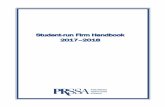 Student-run Firm Handbook 2017–2018 · 6 on National Affiliation). PRSSA recommends the following positions (with multiple members holding the position, if appropriate): • Firm