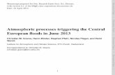 Atmospheric processes triggering the Central European ... · GPCC’s precipitation climatology (Schneider et al., 2014) is used as a reference. GPCC data strongly underestimate local