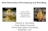 Next Generation Phenotyping and Breedingschnablelab.plantgenomics.iastate.edu/docs/...Rapidly genetically map mutant genes or QTLs MICHELMORE, RW et al., 1991, PNAS 88: 9828-9832.