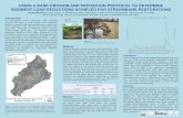 USING A BANK EROSION AND DEPOSITION PROTOCOL TO … · USING A BANK EROSION AND DEPOSITION PROTOCOL TO DETERMINE SEDIMENT LOAD REDUCTIONS ACHIEVED FOR STREAMBANK RESTORATIONS *Kathy
