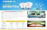 crc1254 A19 40-75W Sales Sheet Dev PDFX1A 3.19...SHATTERPROOF LED 40/60/75w A19 SUGGESTED USE: OMNIDIRECTIONAL LIGHT SOURCE EXPERIENCE EXCEPTIONAL Dimmable COMPLIANT CA2TITLE0 z/ IllÍ