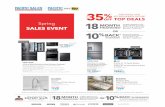 35 OFF 1 KITCHEN & BATH TOP DEALS APPLIANCE AND …€¦ · Sub-Zero, Wolf, Dacor Modernist, Miele (select locations), kitchen & bath fixtures or outdoor living. Limited to Stock